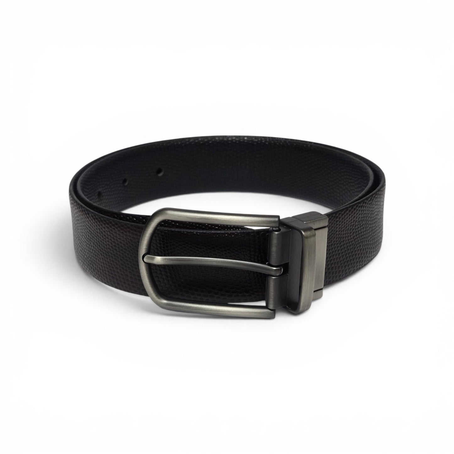Valancya Reversible Textured Belt for Men

Black & Brown | Premium Gunmetal Buckle