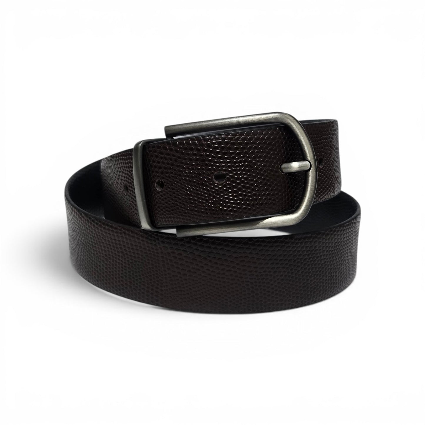 Valancya Reversible Textured Belt for Men

Black & Brown | Premium Gunmetal Buckle